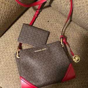 Michael Kors crossbody and wallet